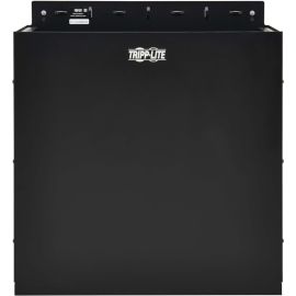 Tripp Lite by Eaton SmartRack 4U Low-Profile Vertical-Mount Vented Wall-Mount Mini Rack Enclosure, Black