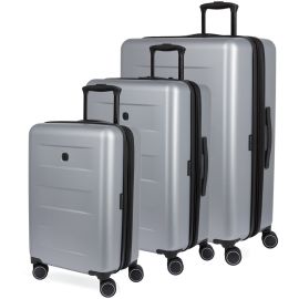 SWISSGEAR HARDSIDE 8020 GREY 3PC LUGGAGE SET 18 24 27 SPINR