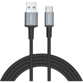 3 USB-A TO USB-C BRAIDED NYLON CHARGE & SYNC CABLE