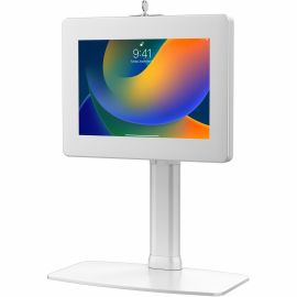 VESA COMPATIBLE DESK MOUNT WITH UNIVERSAL SECURITY ENCLOSURE