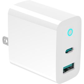 65W GAN PD CHARGER 1 X USB-C 1 X USB-A WHITE