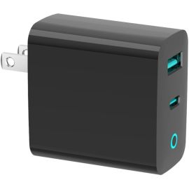 45W GAN PD CHARGER 1 X USB-C 1 X USB-A BLACK