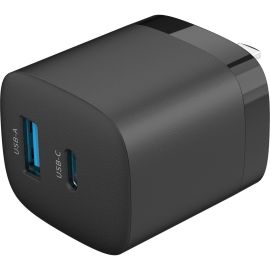 33W GAN PD CHARGER 1 X USB-C 1 X USB-A BLACK