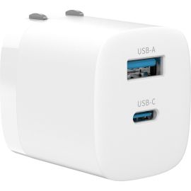 33W GAN PD CHARGER 1 X USB-C 1 X USB-A WHITE