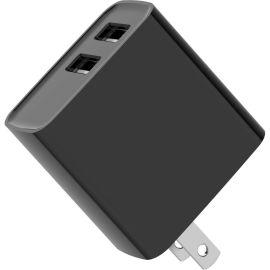 15.5W FAST PD CHARGER 2 X USB-A BLACK