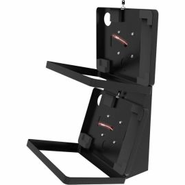 DUAL SECURITY ENCLOSURE DESK MOUNT W/STORAGE