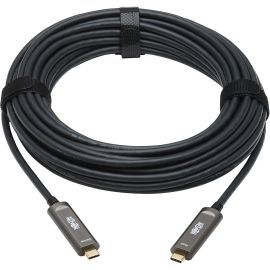 10M USB C FIBER ACTIVE OPTICS CABLE BACKWARD COMPATIBLE BLACK