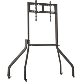 ROLLING TV CART FOR 42-65IN DISPLAYS WIDE LEGS LOCKING CASTERS