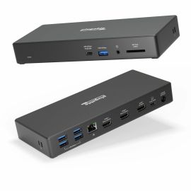 PLUGABLE TRIPLE DISPLAY DOCK USB-C DOCK 3X DISPLAY 100W CHARGING