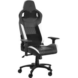 BLK/WHT CORSAIR T1 RACE 2023 GAMING CHAIR PU LEATHER 4D