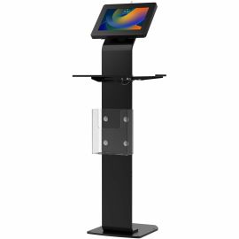 PREMIUM LOCKING FLOOR STAND KIOSK W/ UNIVERSAL SECURITY