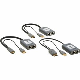 DISPLAYPORT TO HDMI OVER CAT6 EXTENDER KIT TRANSMITTER/2XRECEIVER