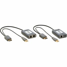 DISPLAYPORT OVER CAT6 EXTENDER TRANSMITTER/RECEIVER KIT 1-PORT 4K