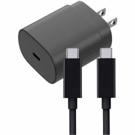 25W USB-C CHARGE KIT W/ 6FT 100W E-MARK 10GB USB-C USB-C CABLE