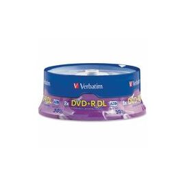 Verbatim 96542 DVD Recordable Media - DVD+R DL - 8x - 8.50 GB - 30 Pack Spindle