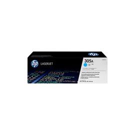 HP 305A (CE411A) Original Standard Yield Laser Toner Cartridge - Single Pack - Cyan - 1 Each