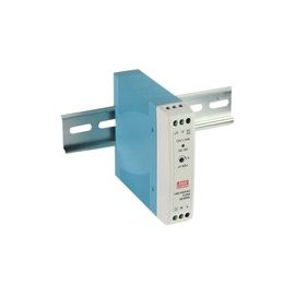 POWER SUPPLY DIN RAIL SLIM PLASTIC 20W, 12V